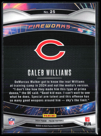 Caleb Williams RC Fireworks
