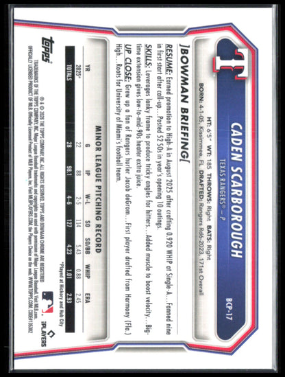 Caden Scarborough 1st Bowman Reptilian Refractor