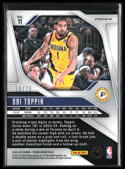Obi Toppin Purple Fast Break /75
