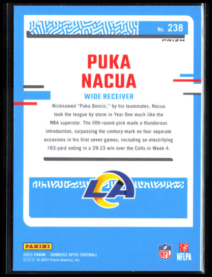 Puka Nacua RC Pink Rated Rookie