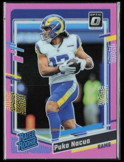 Puka Nacua RC Pink Rated Rookie