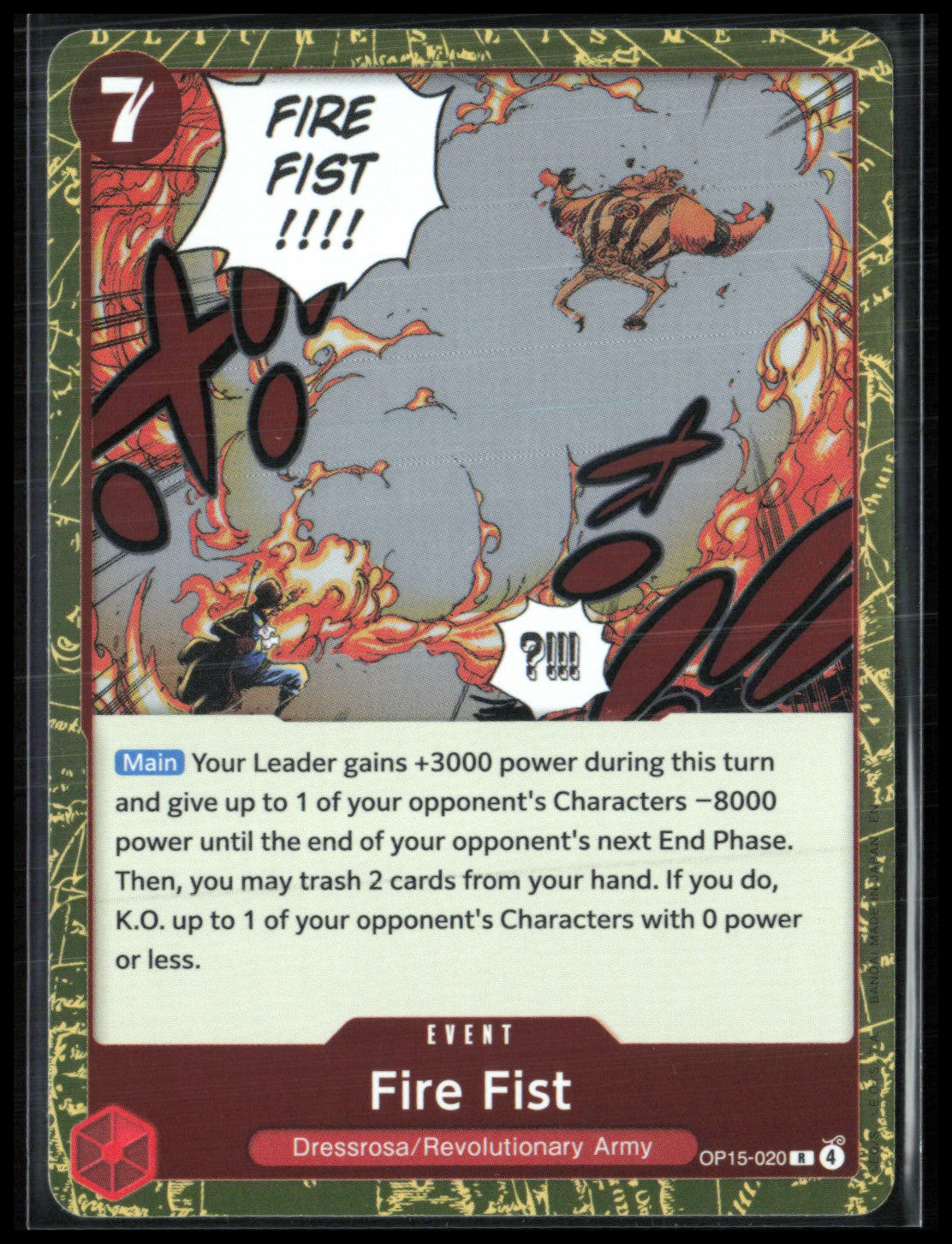 Fire Fist Rare Holo (One Piece)