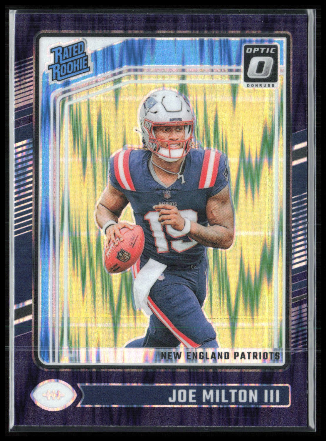 Joe Milton III RC Purple Shock Optic Rated Rookie