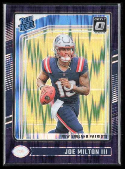 Joe Milton III RC Purple Shock Optic Rated Rookie