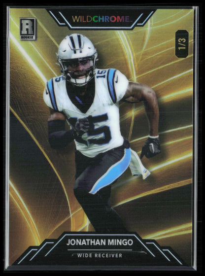 Jonathan Mingo RC /3 Wild Card Wildchrome Pro Look Football Promo