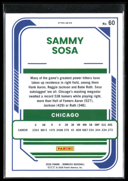Sammy Sosa Orange Velocity