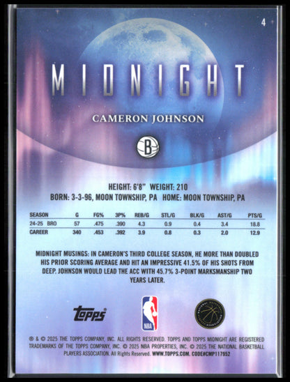 Cameron Johnson Midnight