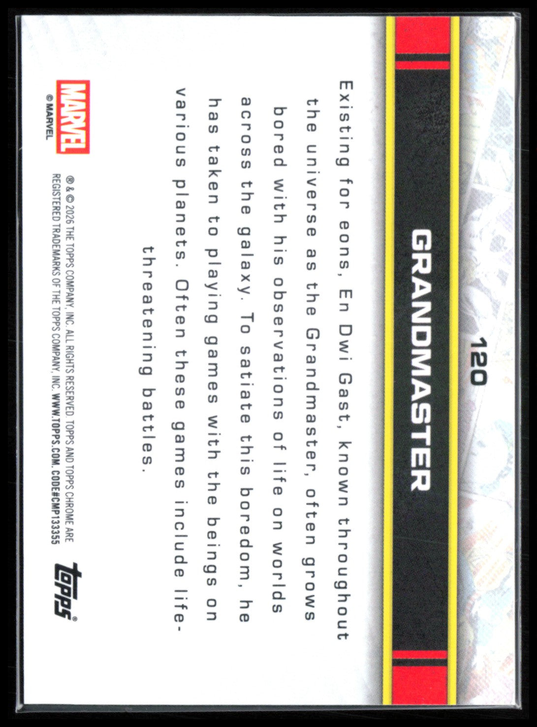 Grandmaster 2026 Marvel Topps Chrome