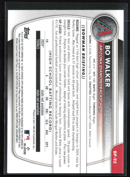 Bo Walker 1st Bowman