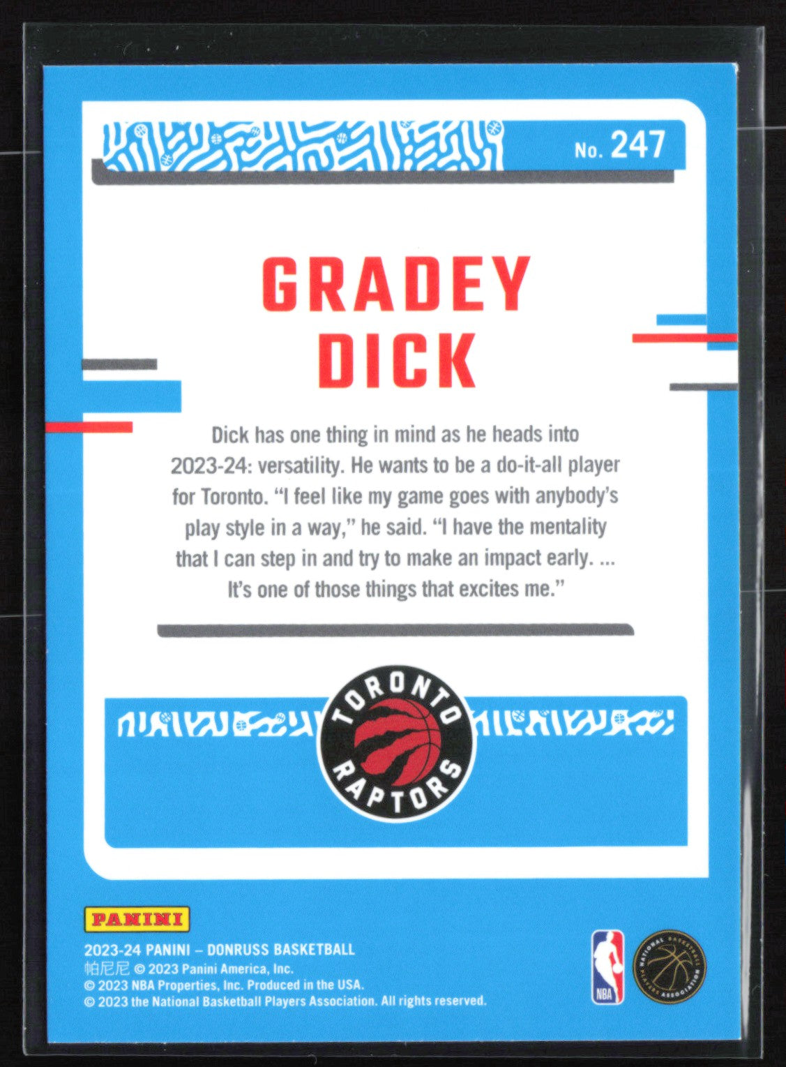 Gradey Dick RC