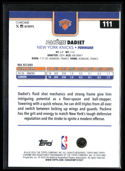 Pacome Dadiet Negative Refractor