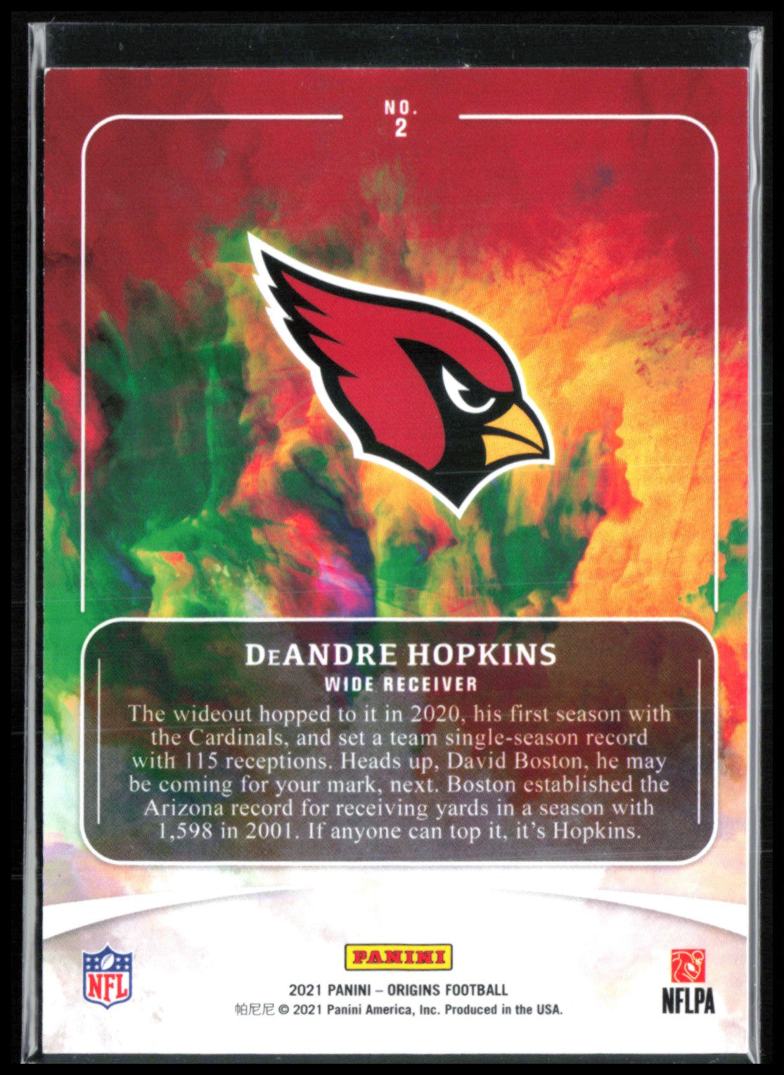 DeAndre Hopkins Red /299 2021 Origins