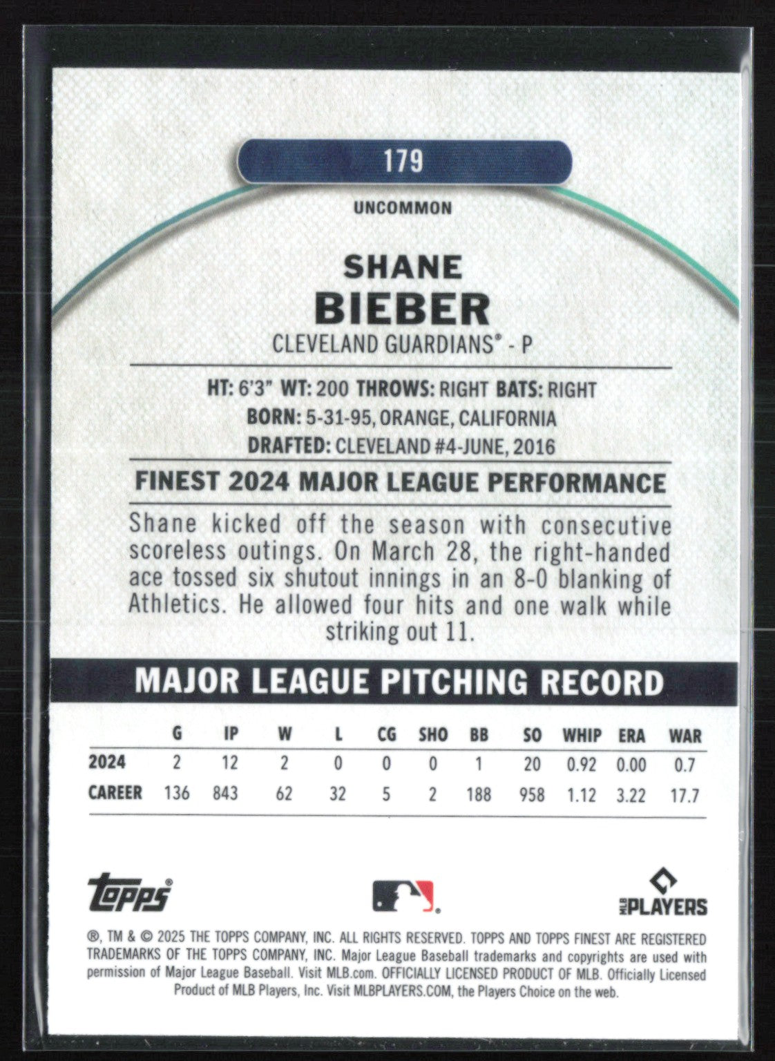 Shane Bieber Magenta /300