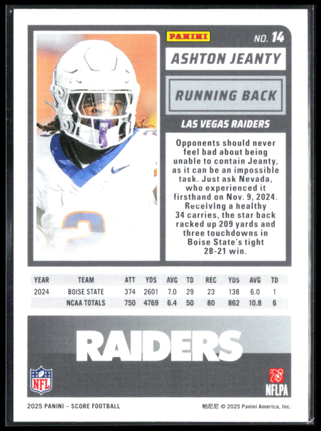 Ashton Jeanty RC