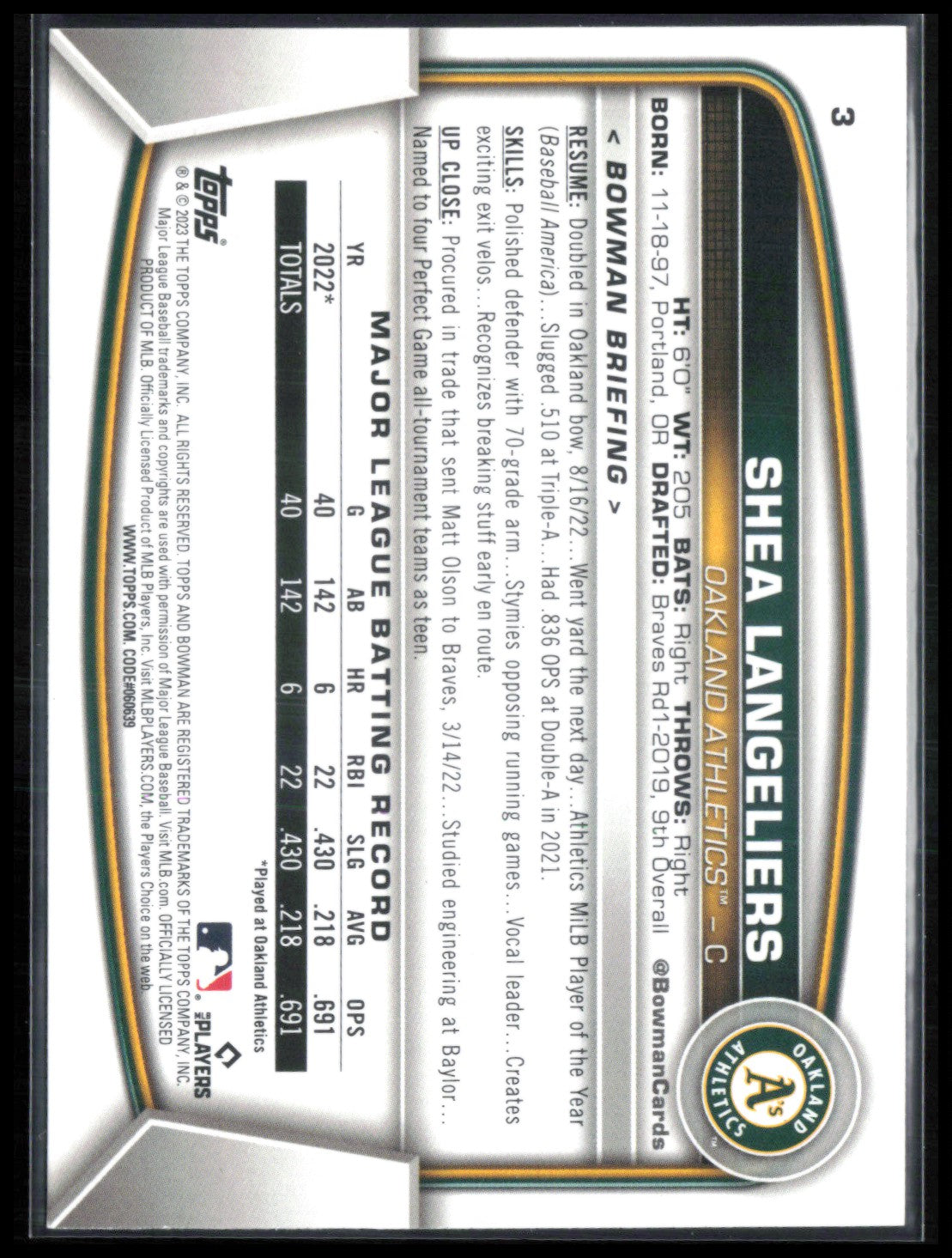 Shea Langeliers RC