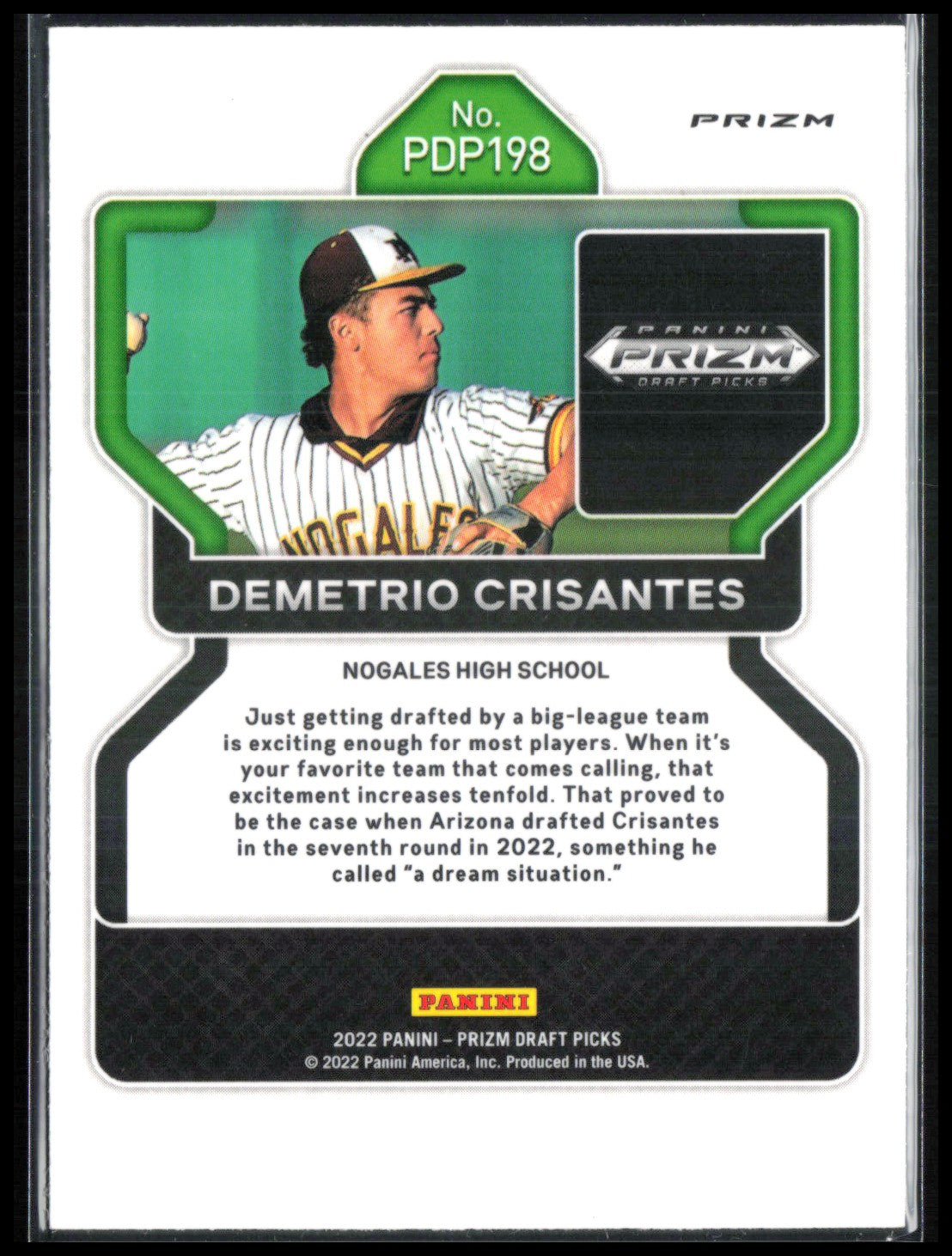 Demetrio Crisantes Black Prizm