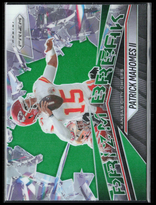 Patrick Mahomes II Prizm Break Green