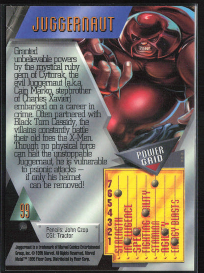 Juggernaut 1996 Marvel Metal