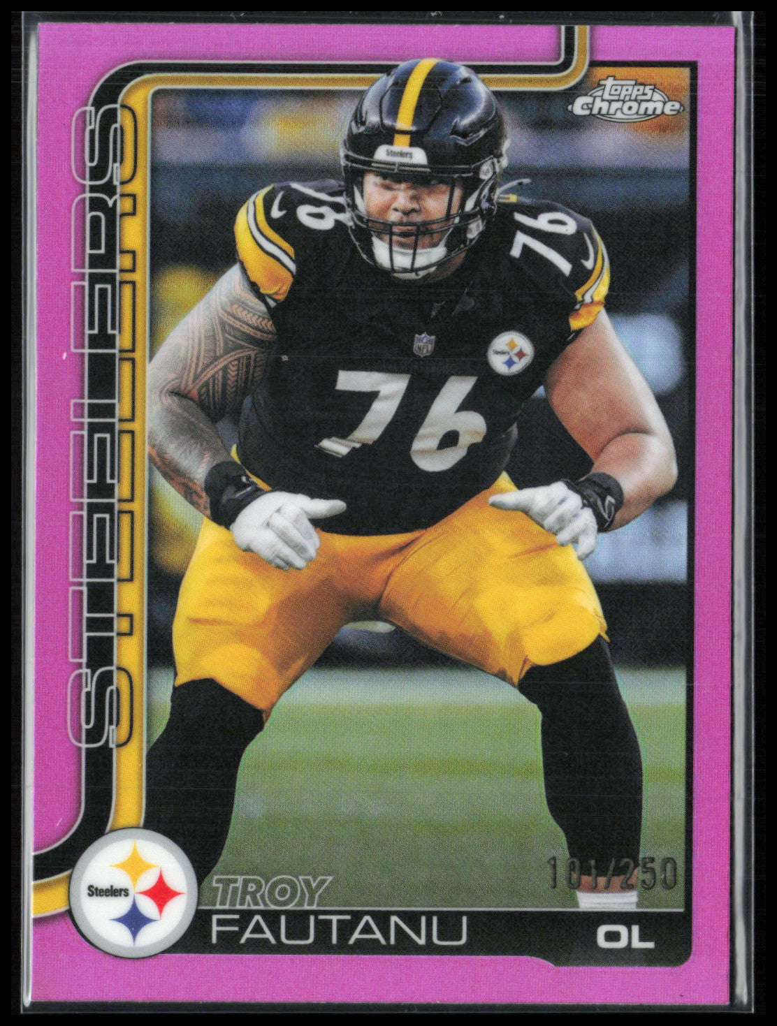 Troy Fautanu Pink Refractor /250
