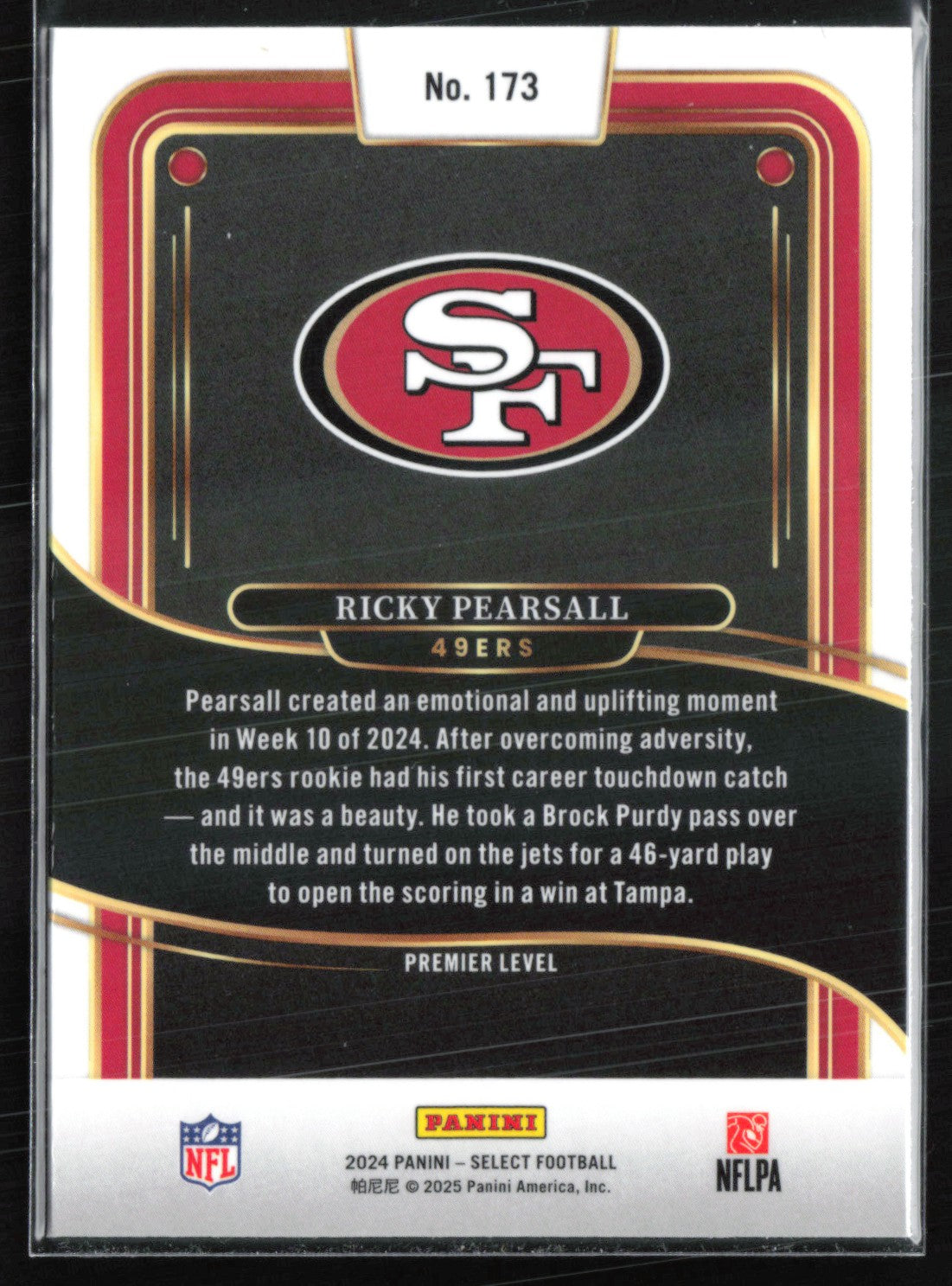 Ricky Pearsall RC Premier Level
