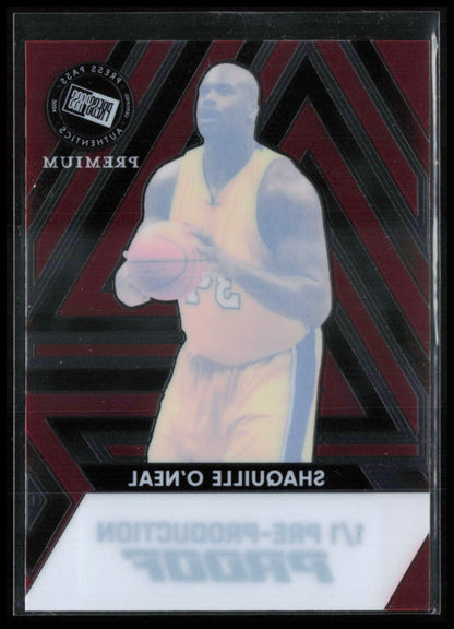 Shaqiulle O'Neal 1/1 Pre-Production Proof Acetate Press Pass