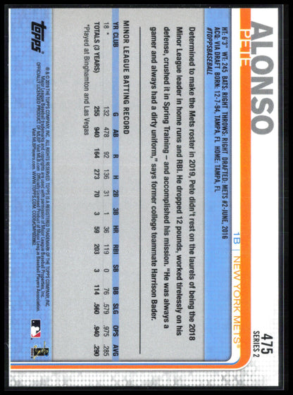 Pete Alonso RC 150 Years 2019 Topps #475