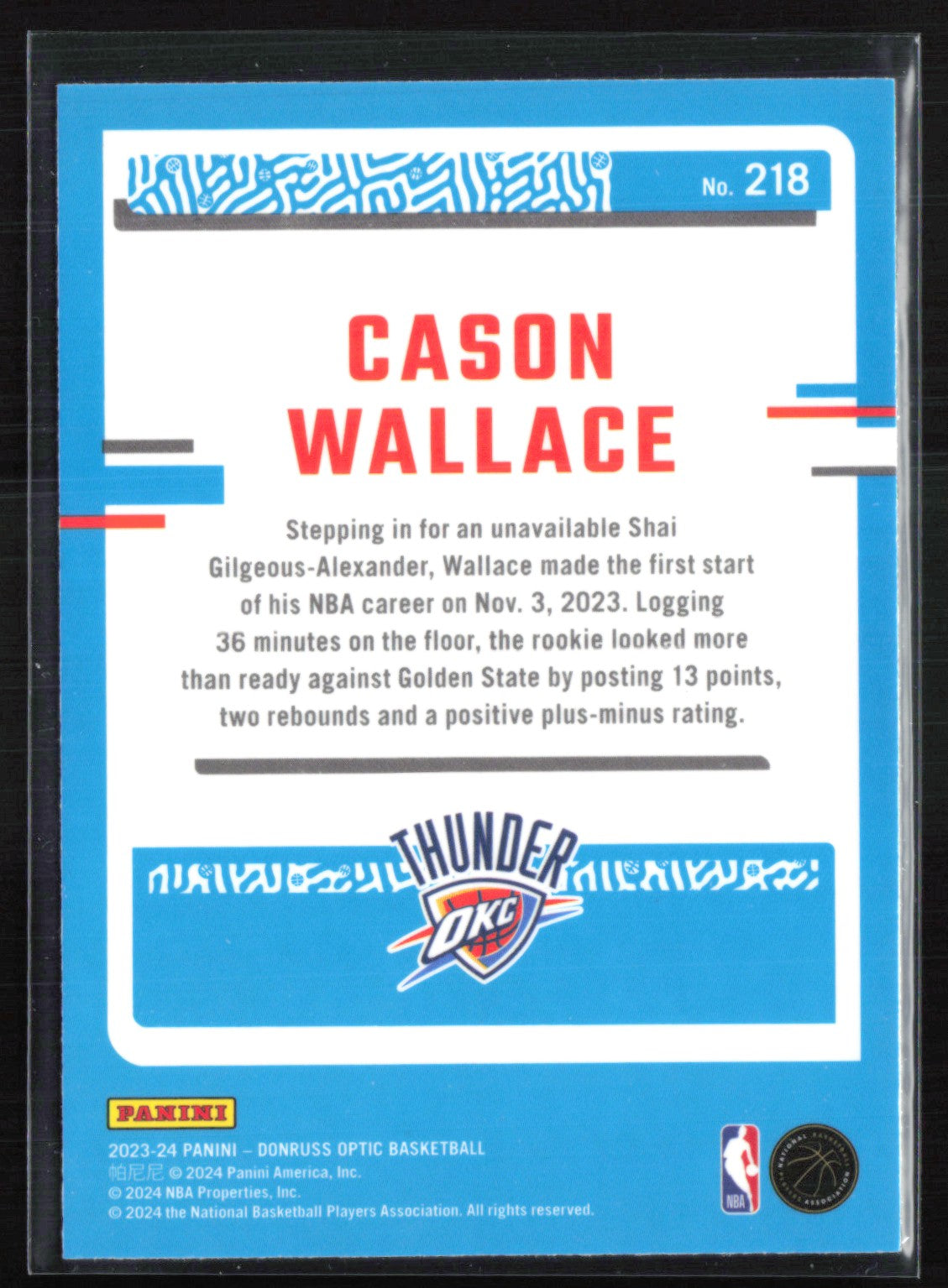Cason Wallace RC
