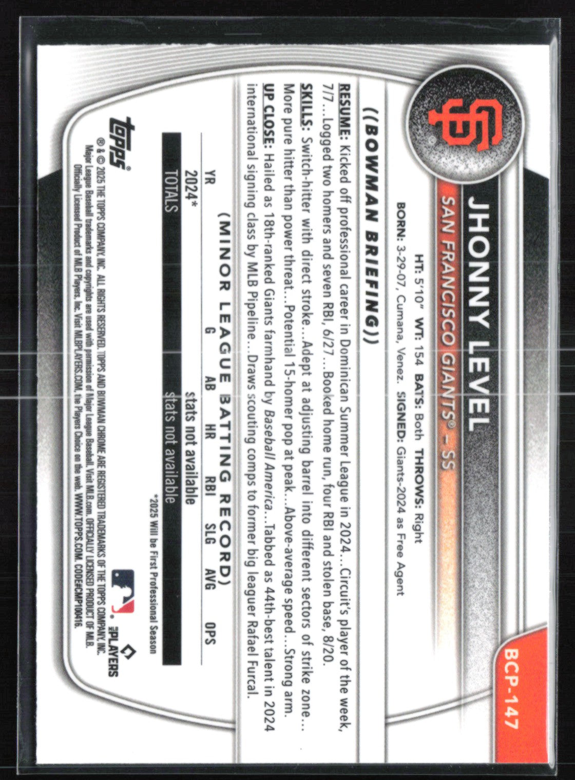 Jhonny Level 1st Bowman Reptilian