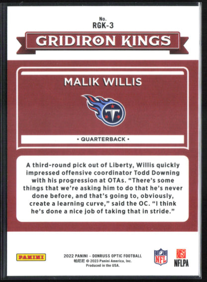 Malik Willis RC
