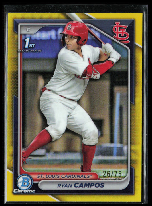 Ryan Campos 1st Bowman /75 Yellow Refractor