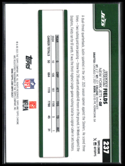Justin Fields Yellow Wave /275