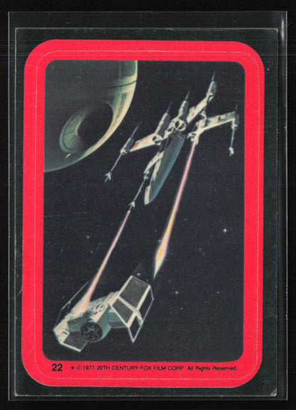 X-Wing & Tie-Fighter Sticker 1977 Topps Star Wars