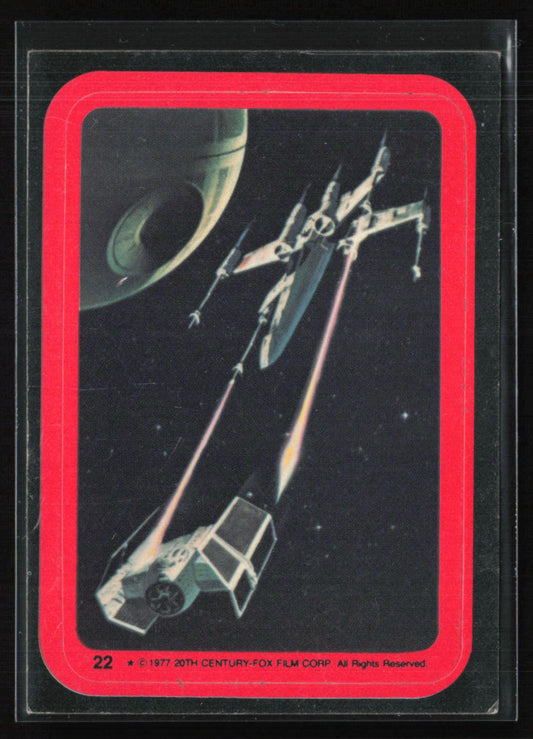 X-Wing & Tie-Fighter Sticker 1977 Topps Star Wars