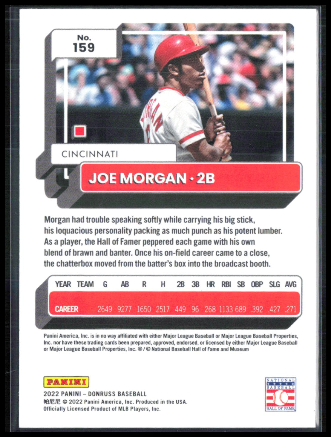 Joe Morgan Red /2022
