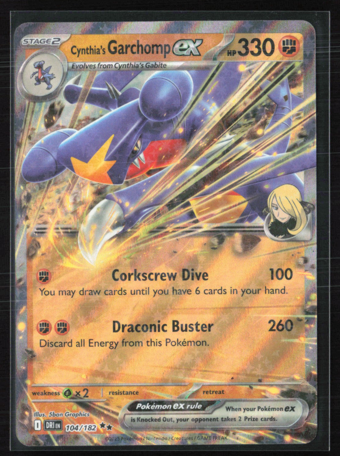 Cynthia's Garchomp ex - 104/182