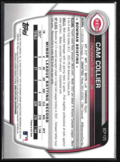 Cam Collier 1st Bowman