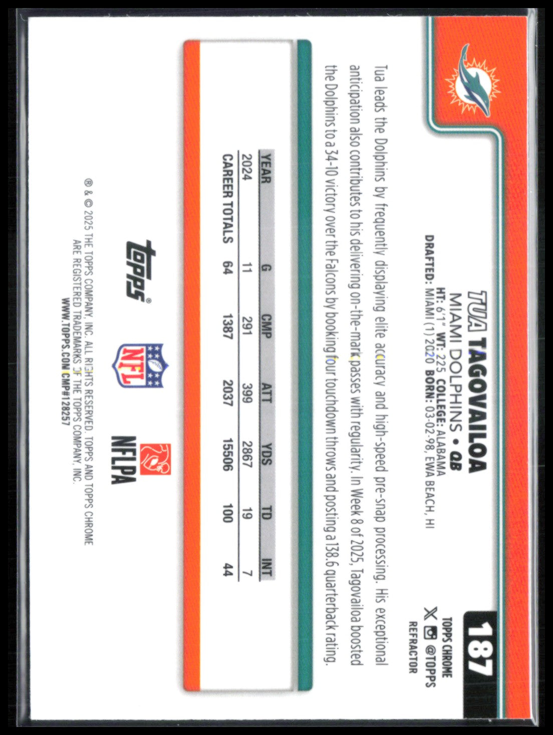 Tua Tagovailoa Refractor