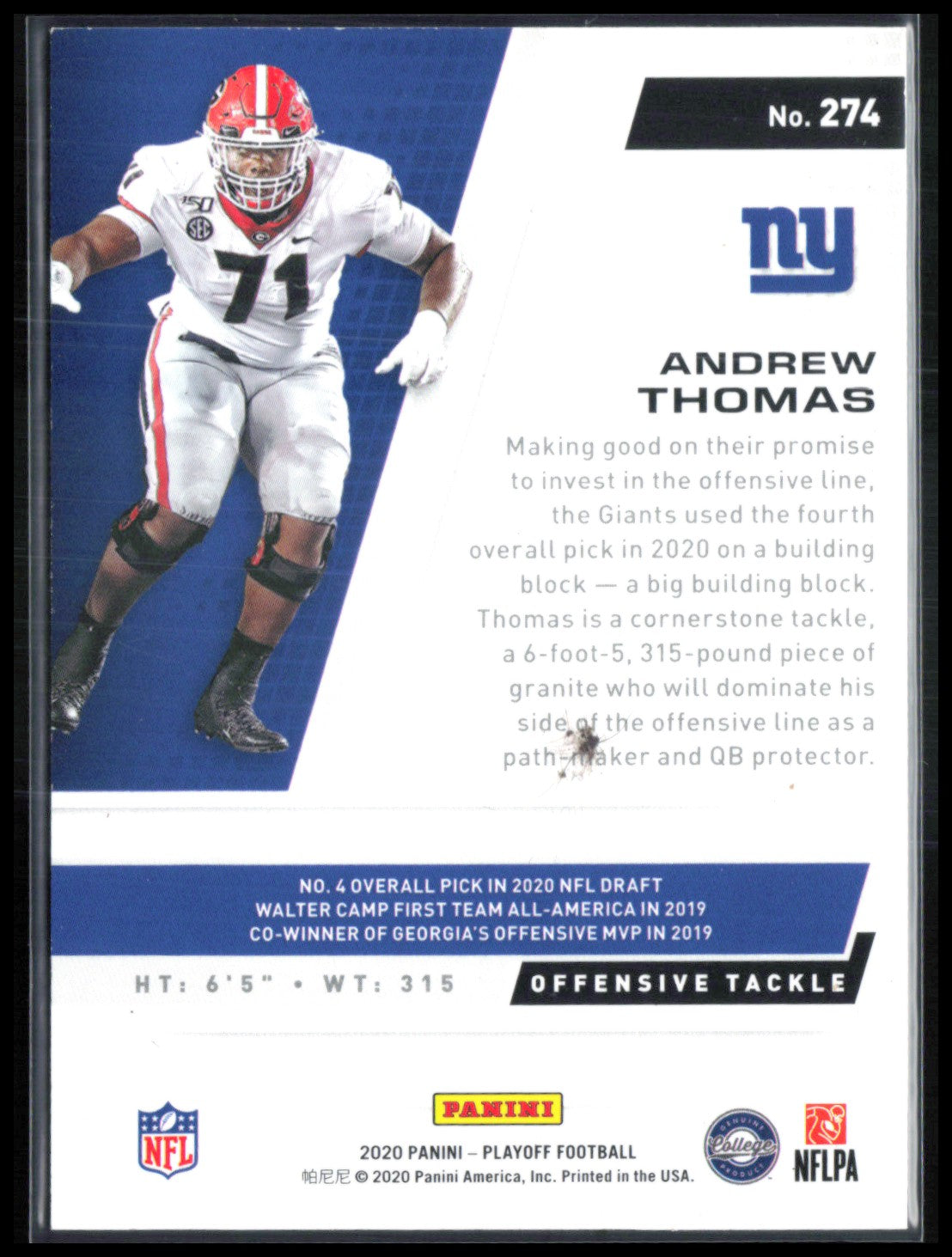 Andrew Thomas RC /99 1st Down