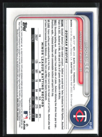 Brooks Lee Prospects