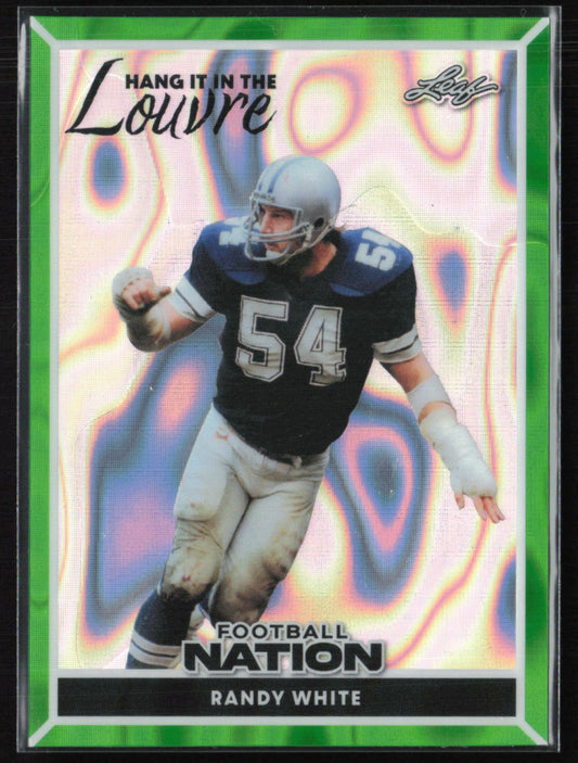 Randy White 1/1 Pre-Production Proof Green Lava