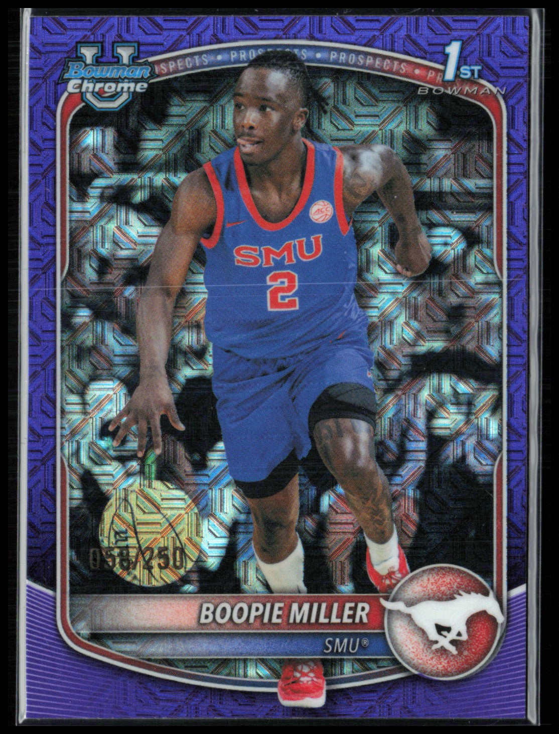 Boopie Miller 1st Bowman Purple Mojo /250