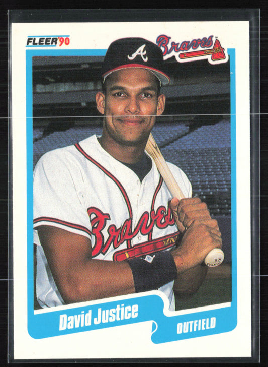 David Justice 1990 Fleer