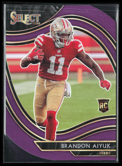 Brandon Aiyuk RC Purple Field Level Die-Cut