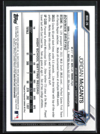 Jordan McCants 1st Bowman Raywave