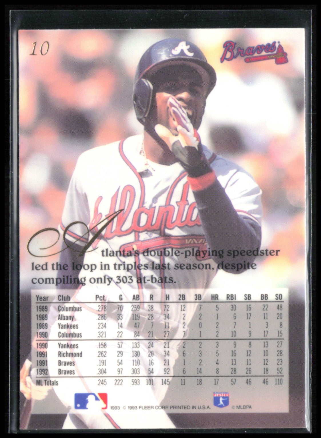 Deion Sanders 1993 Flair