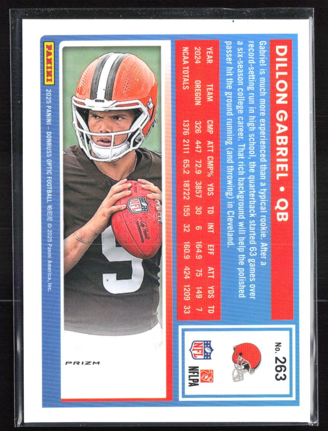 Dillon Gabriel RC Puprle Shock Optic Rated Rookie