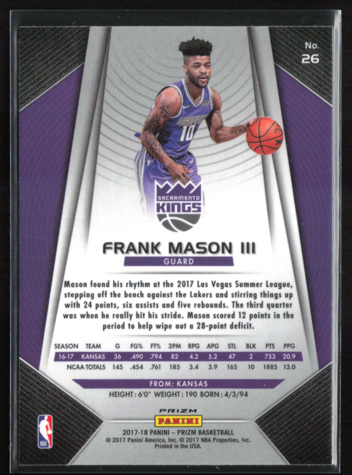 Frank Mason III RC Red Blue