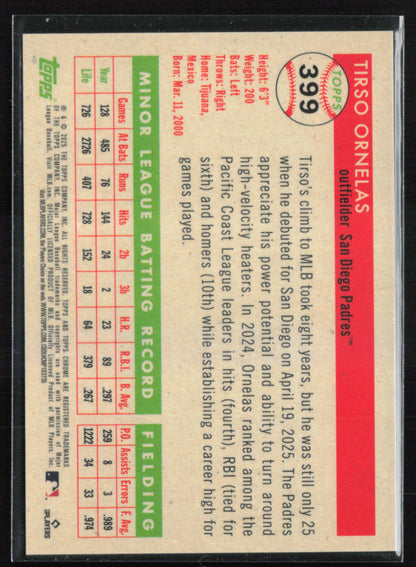 Tirso Ornelas RC Orange Refractor Toile /25