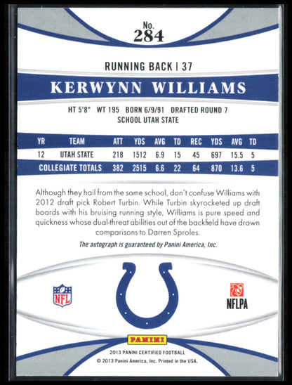Kerwynn Williams RC Auto /499