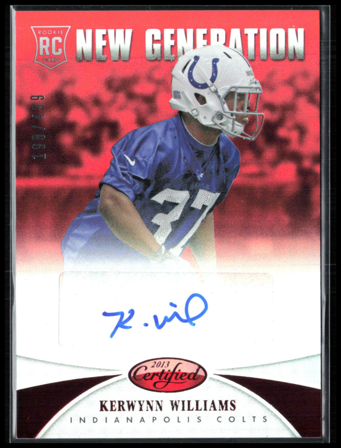 Kerwynn Williams RC Auto /499